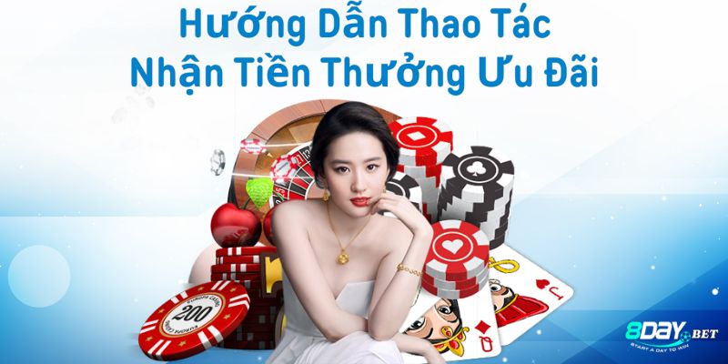 Hướng dẫn chi tiết thao tác để nhận tiền thưởng ưu đãi đến từ sân chơi trực tuyến